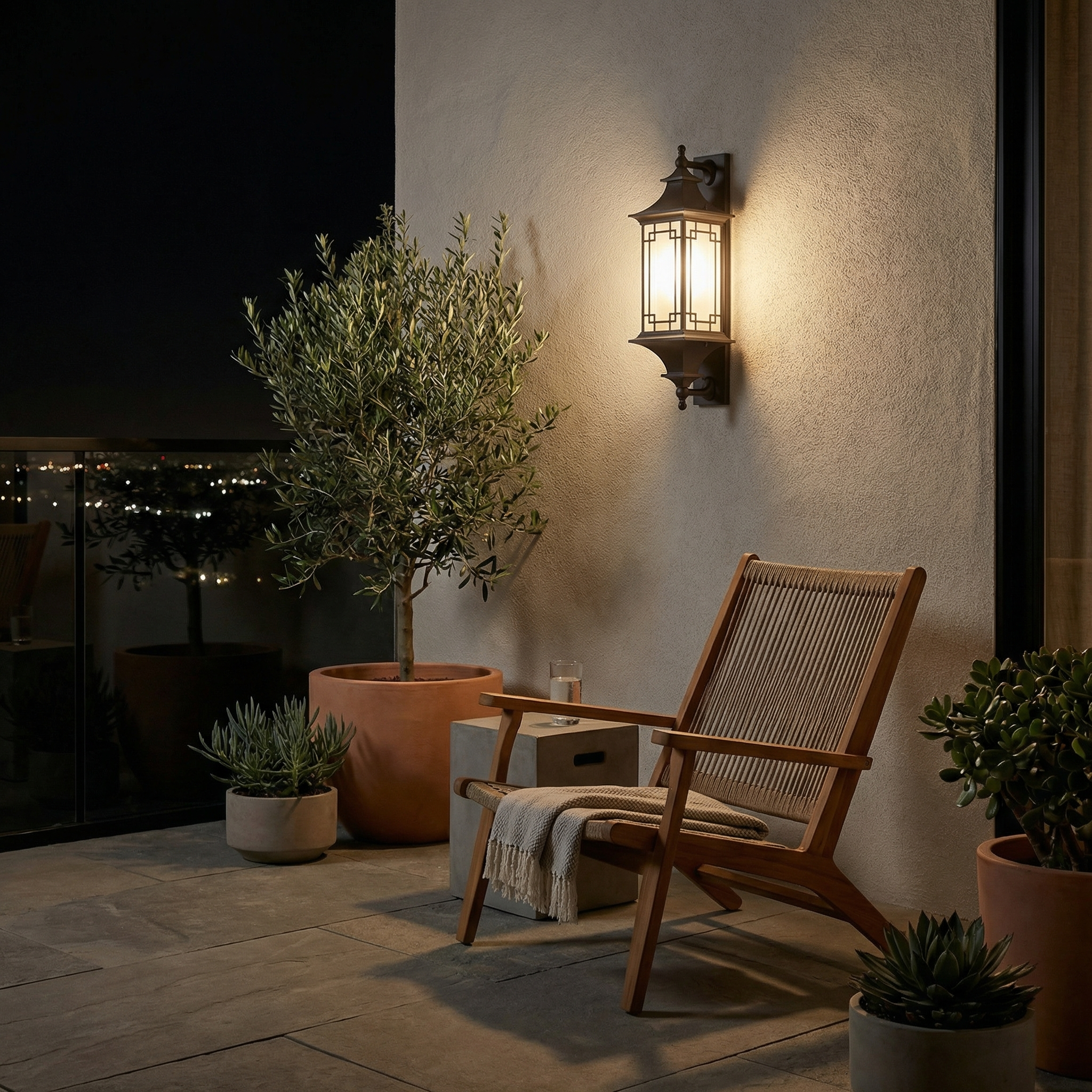 Luminaire Extérieur Candelor vue détail | Luxarmonie