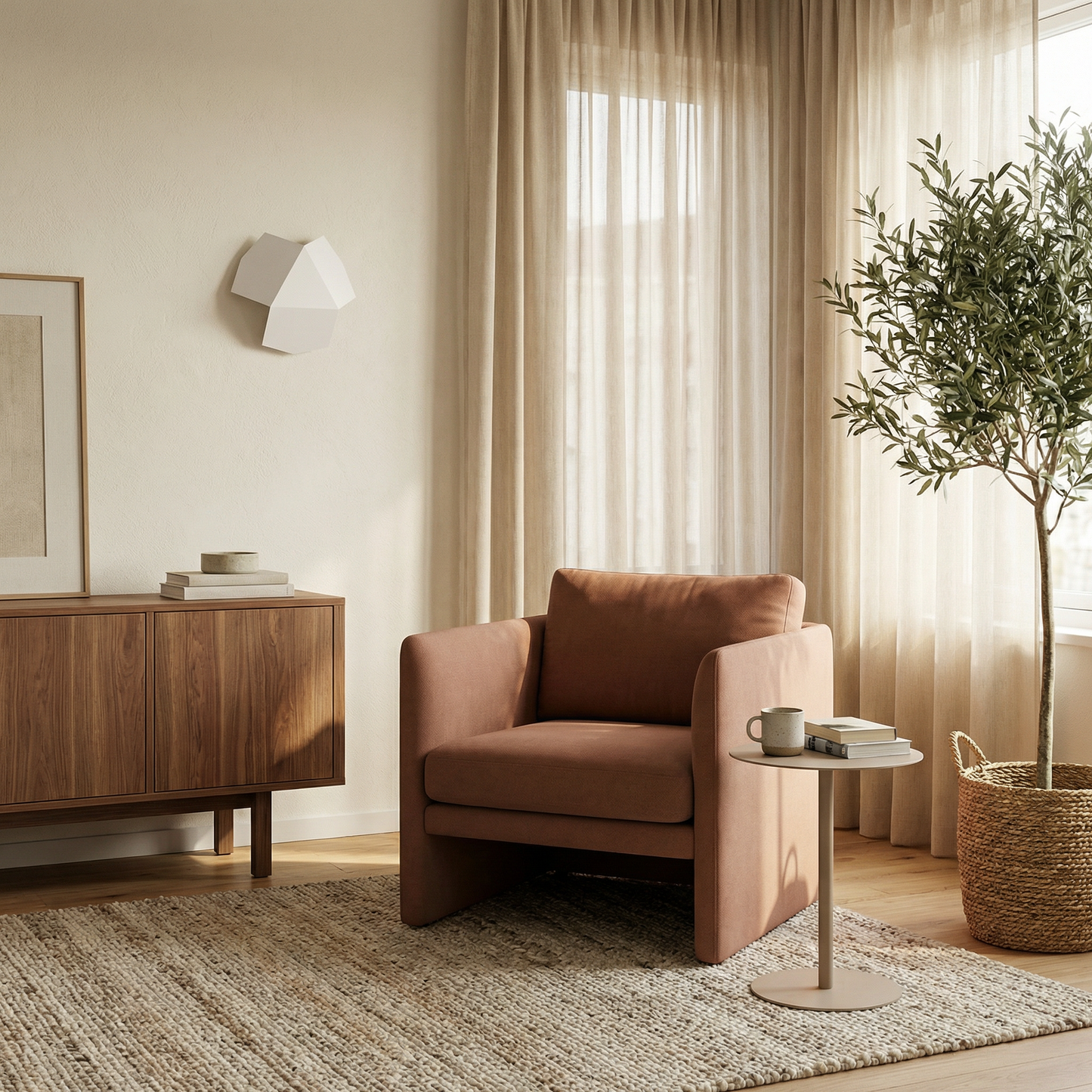 Applique murale design acier blanc – Modèle Erythrae