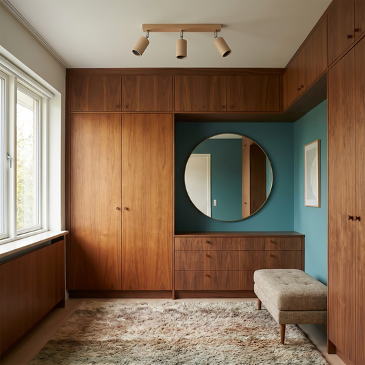 Plafonnier bois naturel scandinave 3 spots – Modèle Norveth