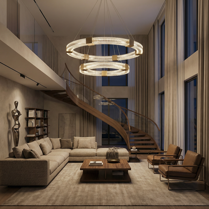 Prisma Chandelier Detail View – Luxarmonie
