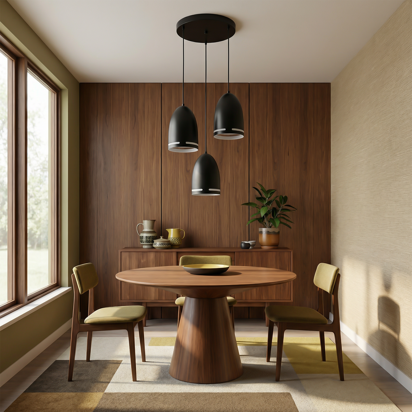 Suspension Haut de Gamme Doré & Ambiance Intemporelle – Vespera