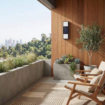 Outdoor wall sconce black acrylic – Noxis