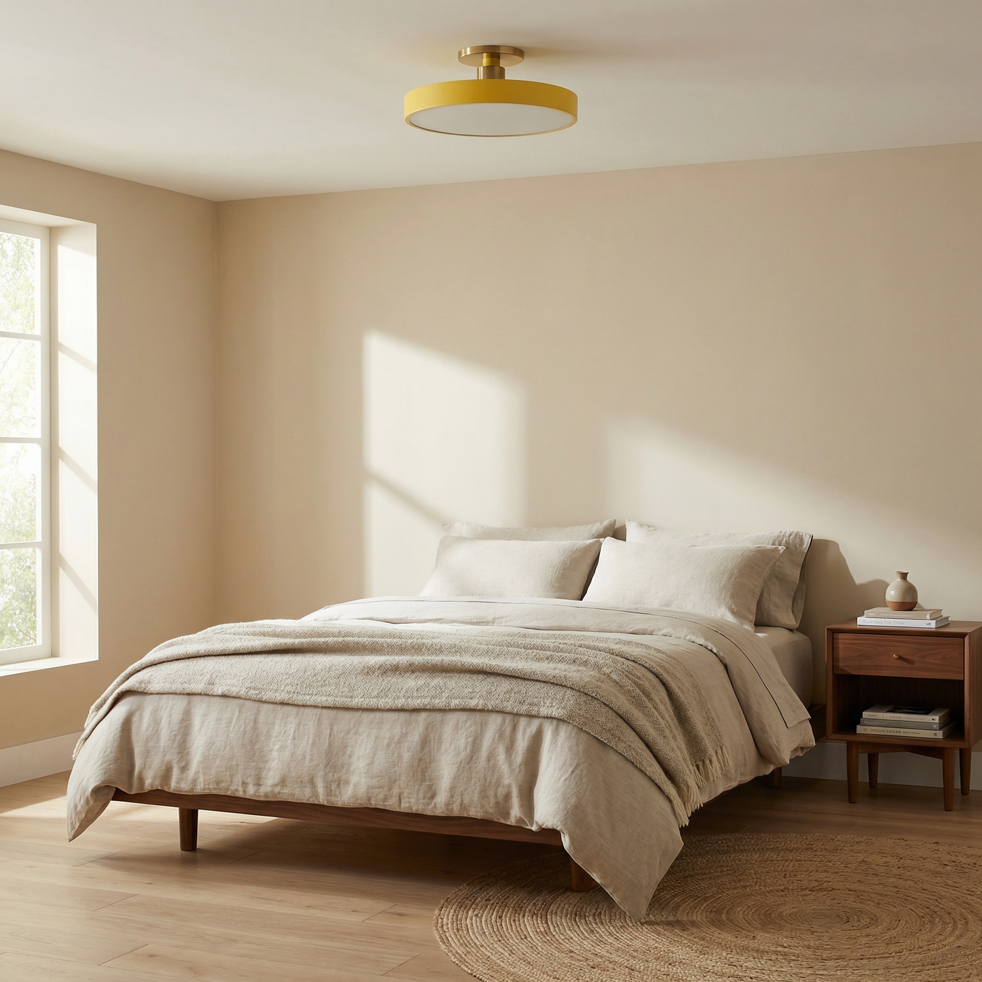 Plafonnier LED moderne en aluminium pour chambre – Alumin