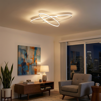 Plafonnier moderne en aluminium pour salon – Alunéa