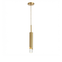 Suspension Aluminium Doré LED Design Épuré – Innicio