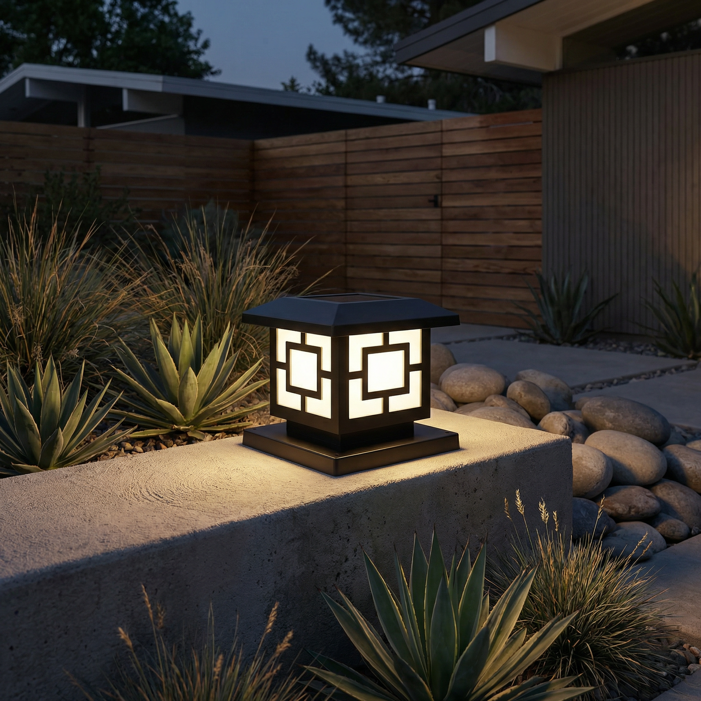 Lampe à poser solaire d'extérieur étanche moderne – Solaira