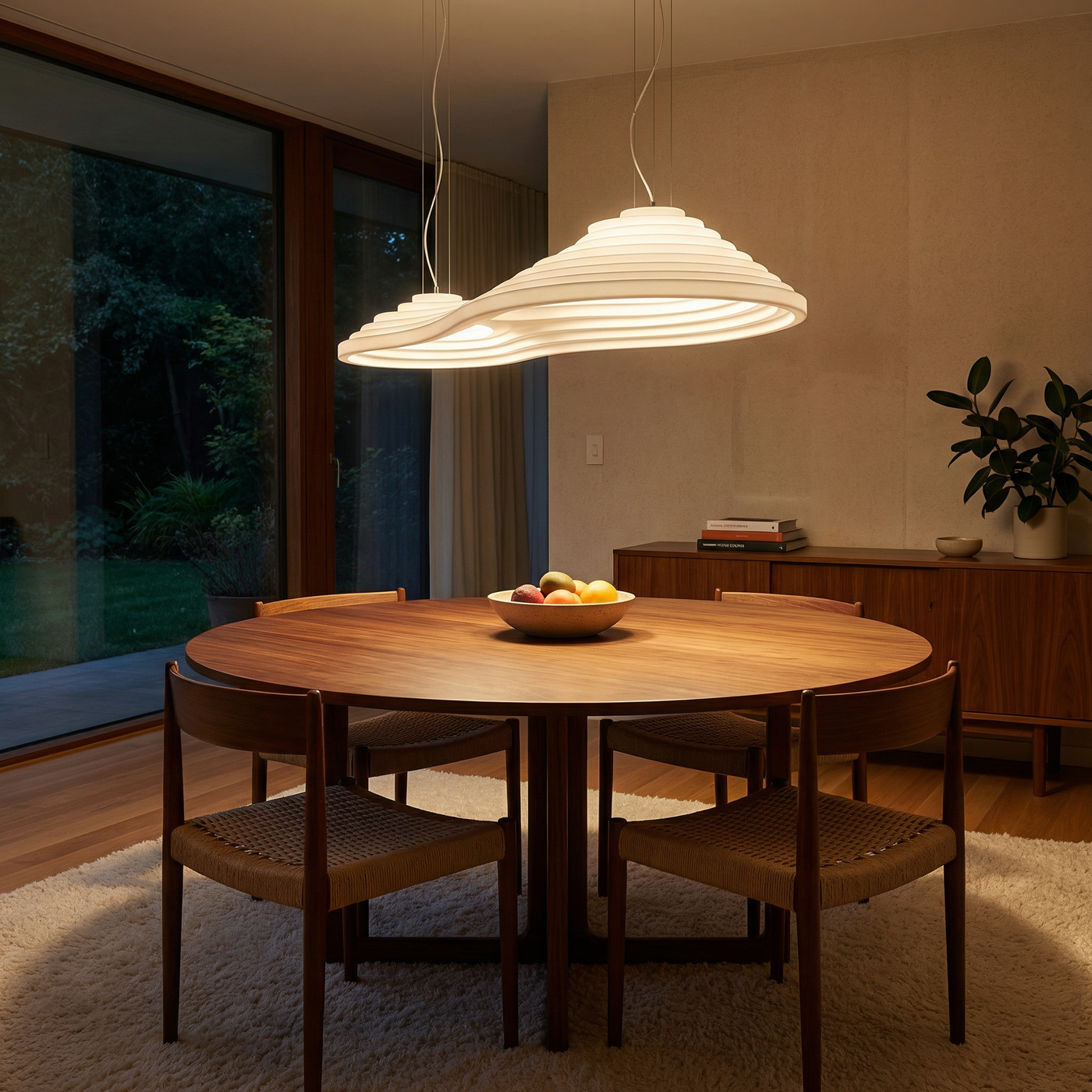 Suspension moderne en résine pour salon – Zelario