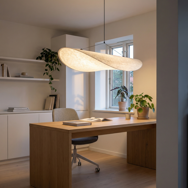 Suspension Texturé en Tyvek Ambiance Apaisante – Arc Lunaire