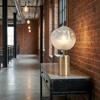 Lampe de Chevet Réglable en Verre et Métal Chic Intemporel – Orys