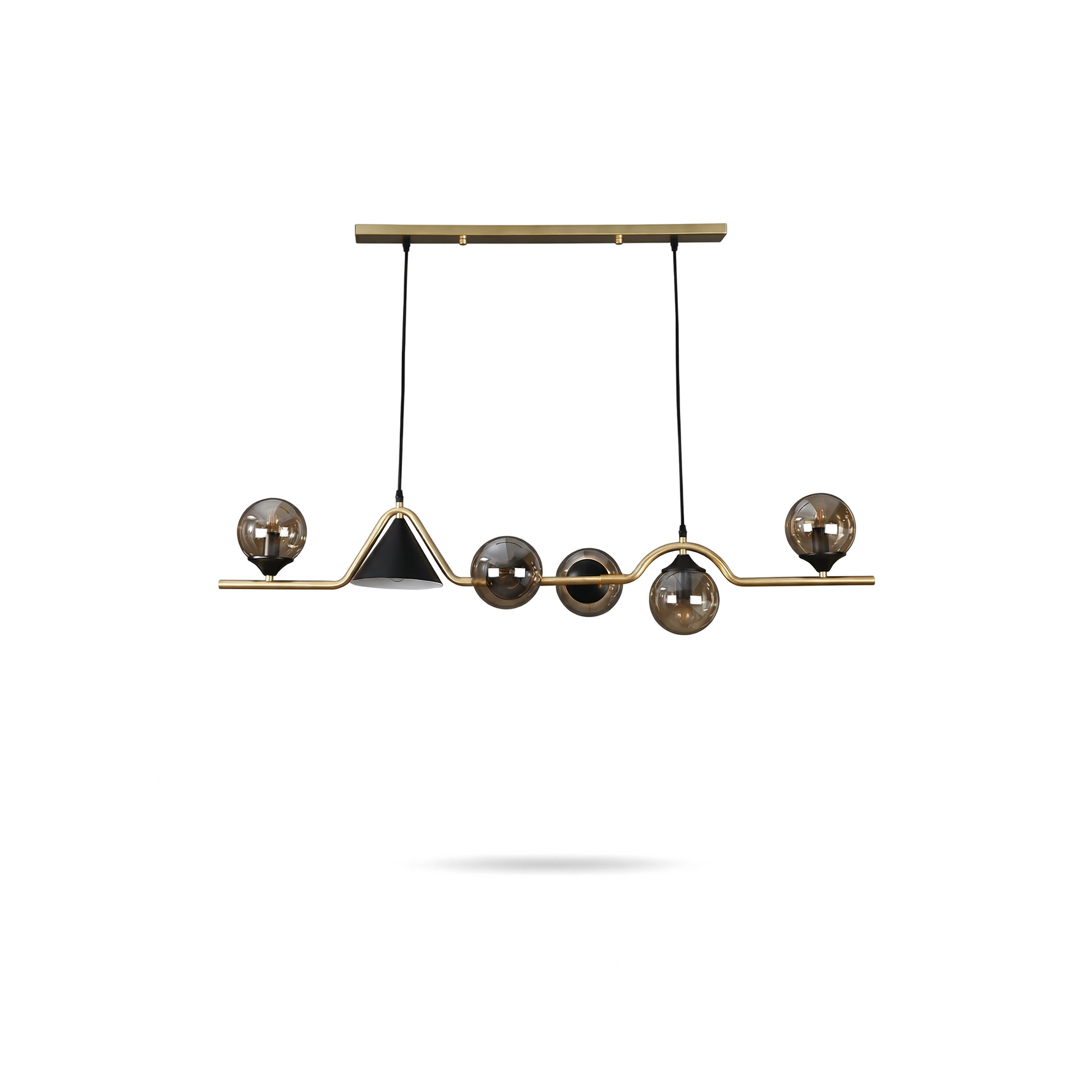 Plafonnier Verre Métal LED Moderne – Stalio