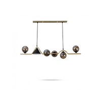 Plafonnier Verre Métal LED Moderne – Stalio