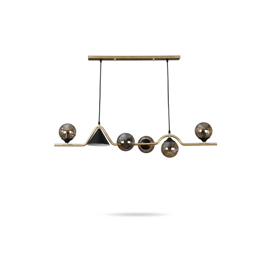 Plafonnier Verre Métal LED Moderne – Stalio