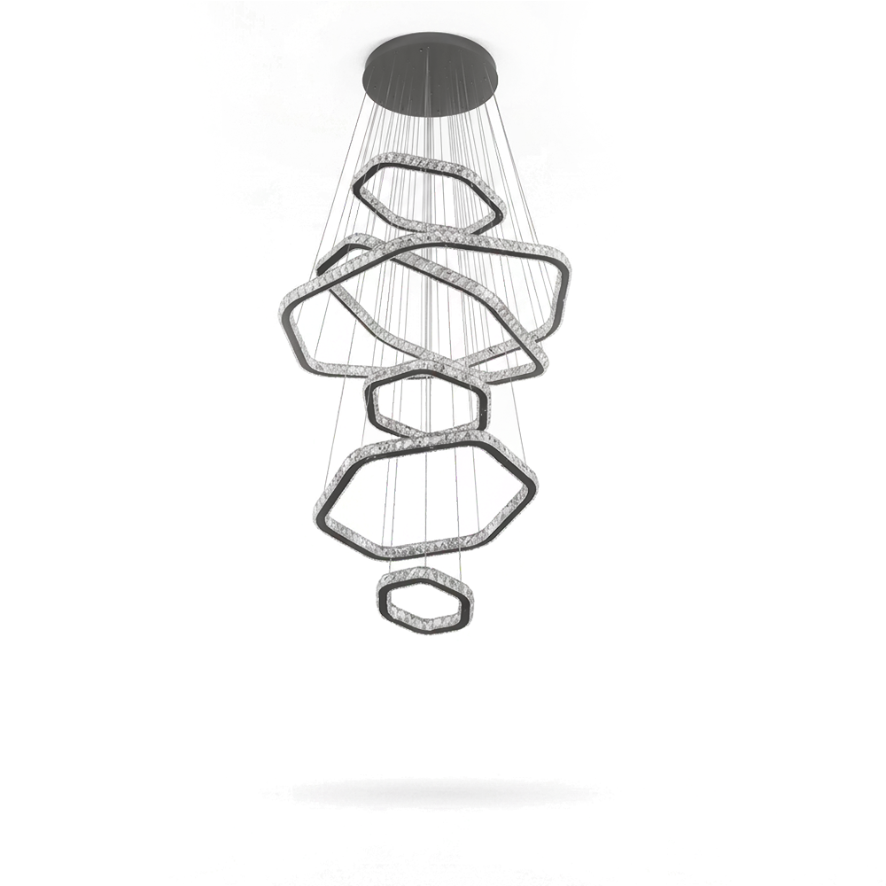 Lustre Cristal Moderne pour Salon – Crysta