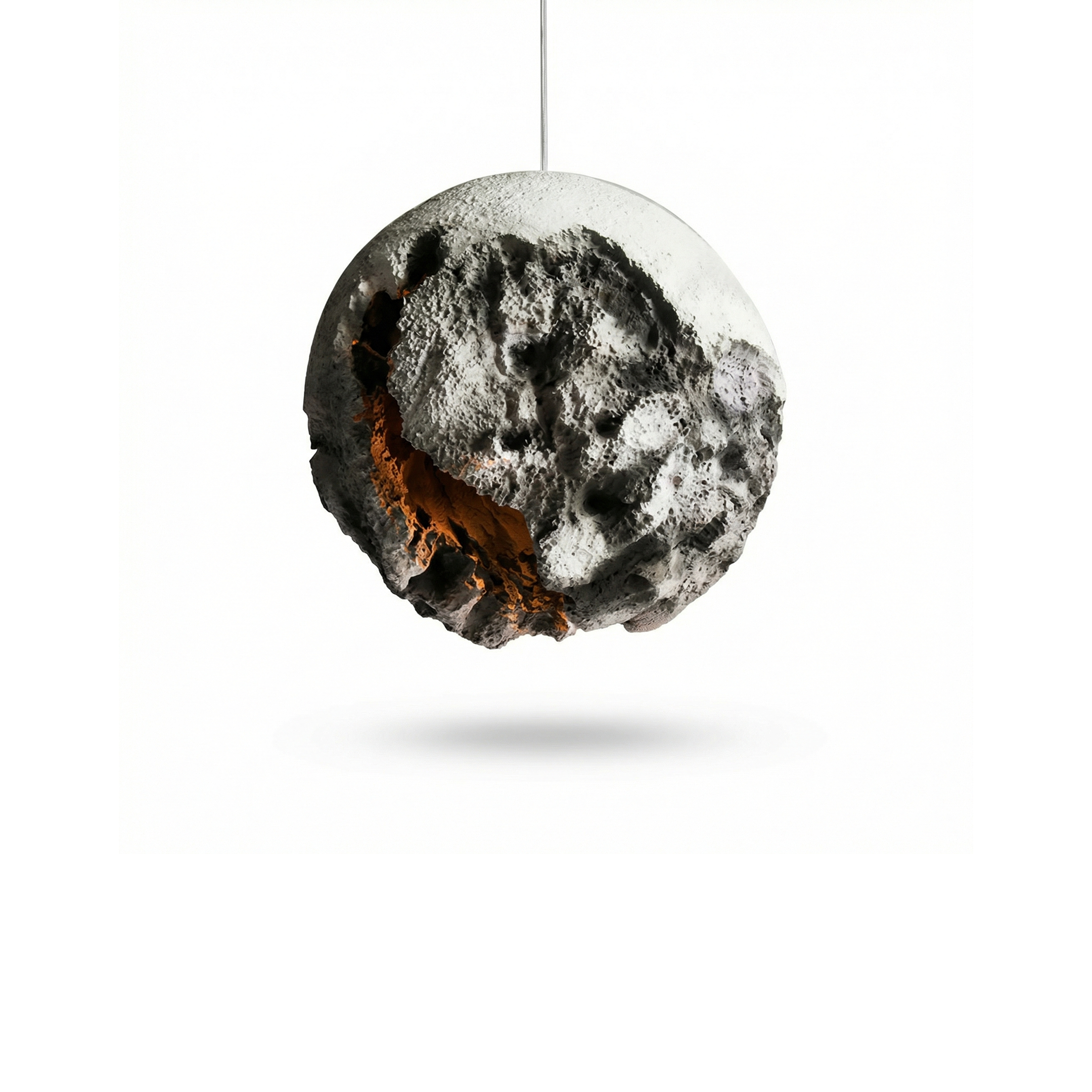 Suspension Sculpturale Verre Soufflé & Lumière Enveloppante – Nova