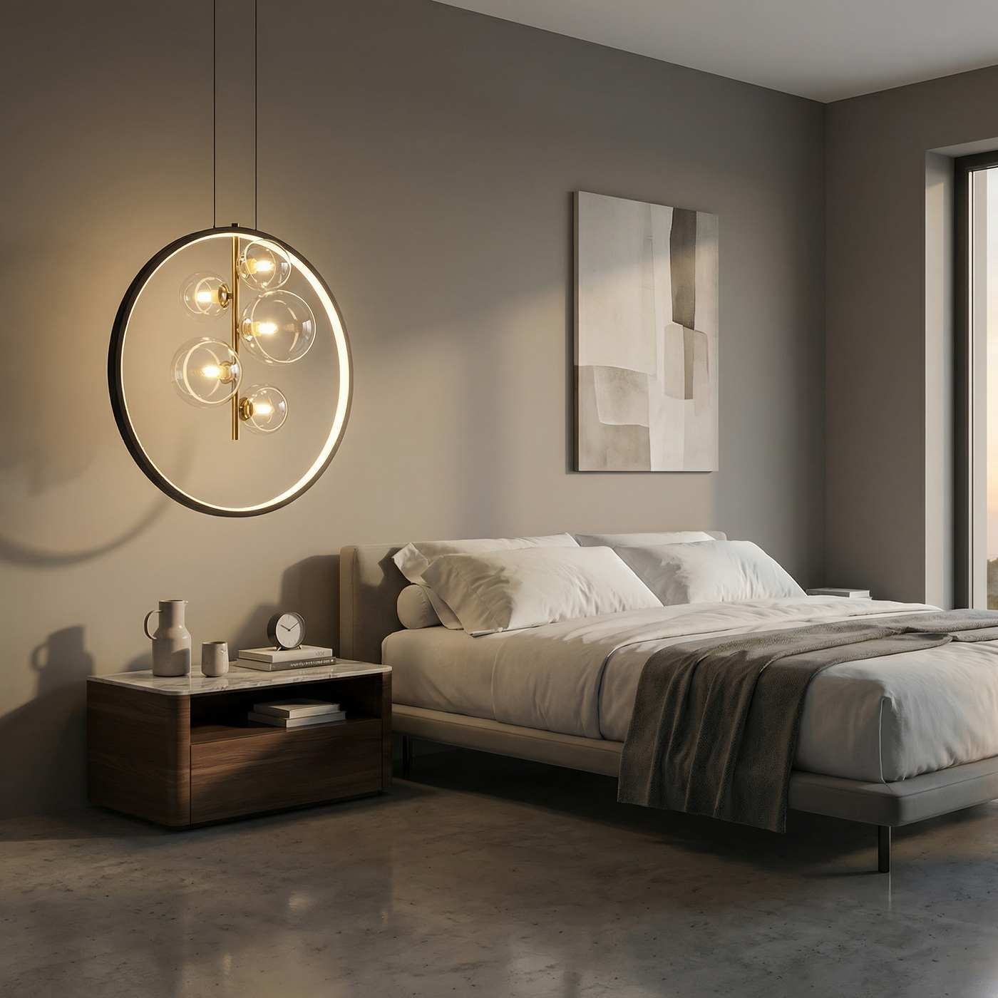 Suspension Polyvalent Finition Métallique Durable – Cléora