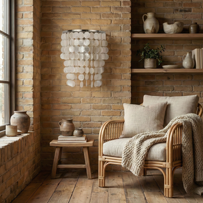 Wall Sconce Shellura Ambiance View | Luxarmonie