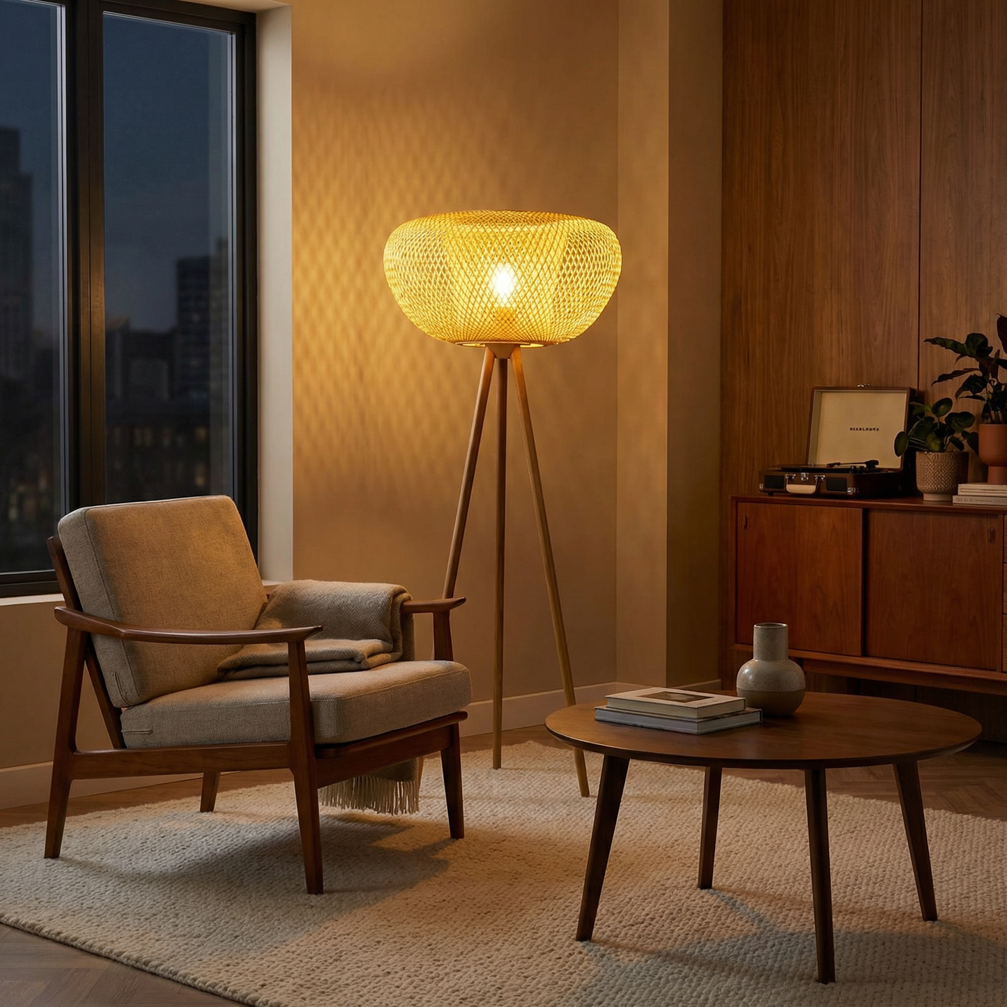 Lampadaire Rotanique vue détail | Luxarmonie