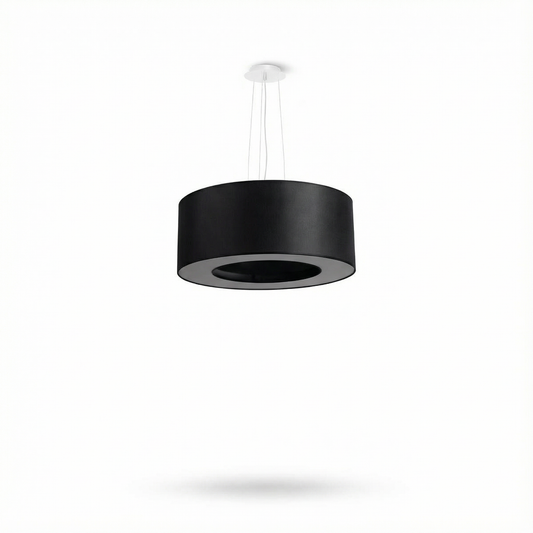 Lustre minimaliste noir pour salon – modèle Soleny