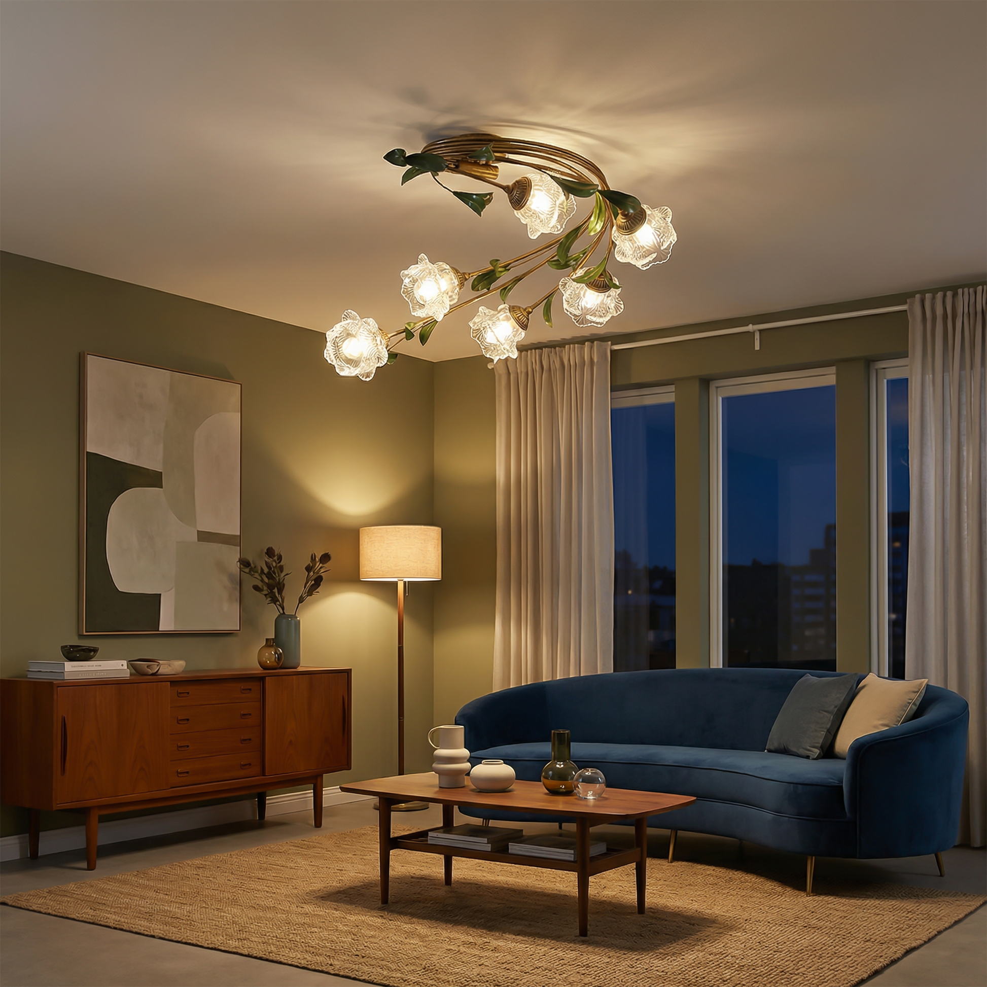 Plafonnier Eliova vue détail | Luxarmonie