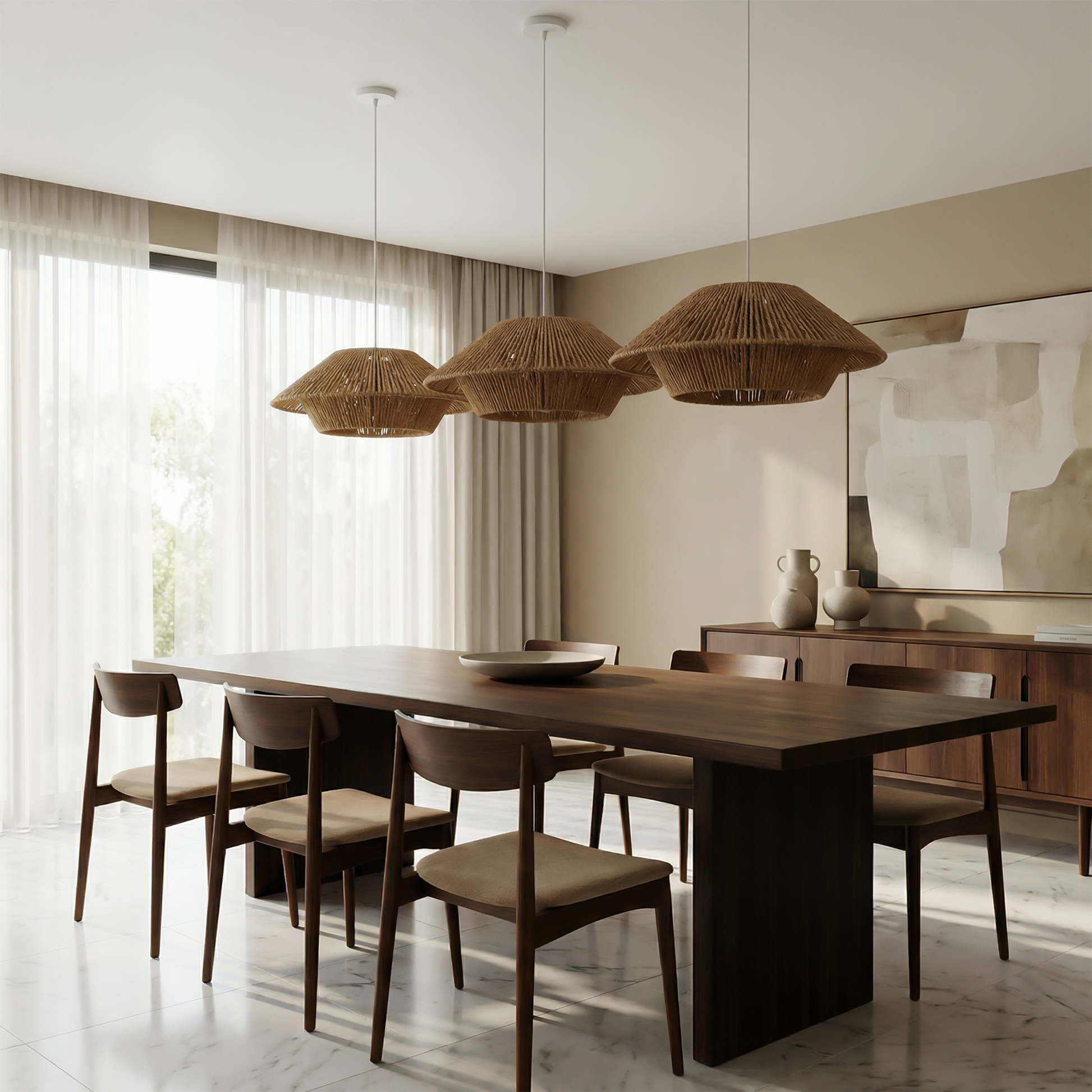 Suspension Japonaise et Texture Authentique – Shibumi