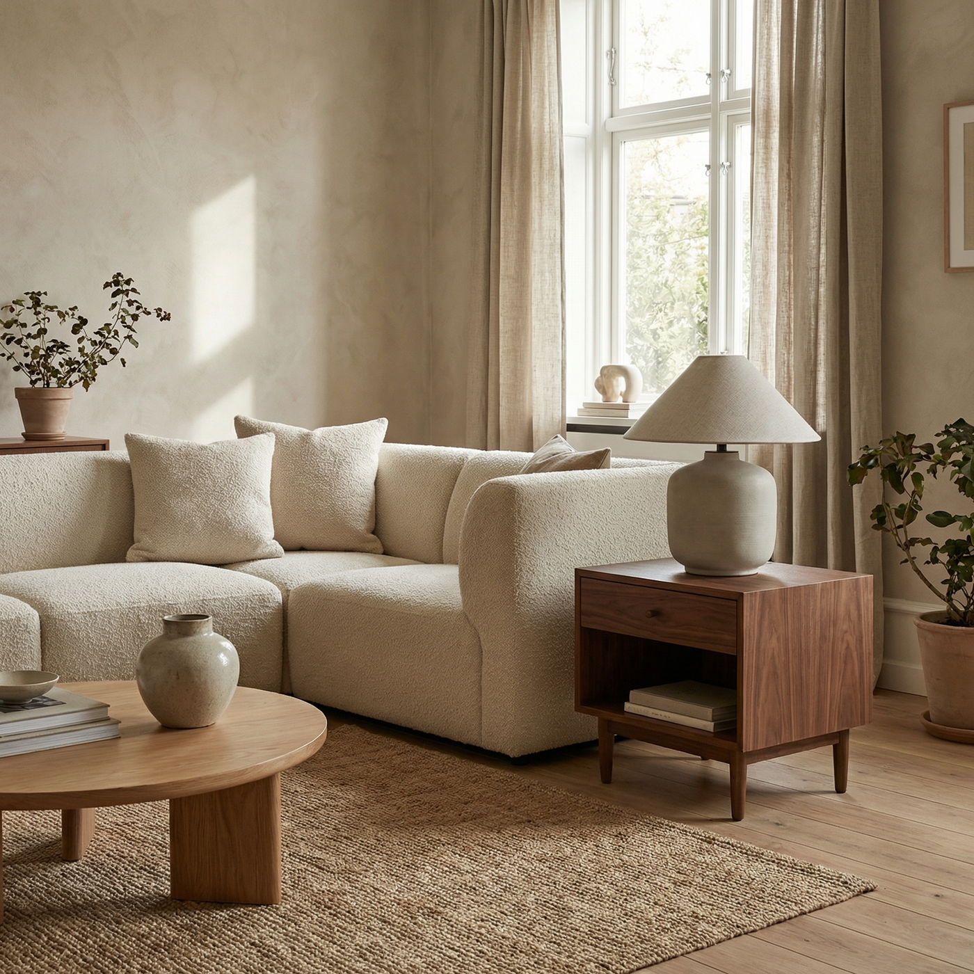 Lampe de table céramique style japonais pour salon – Zenara