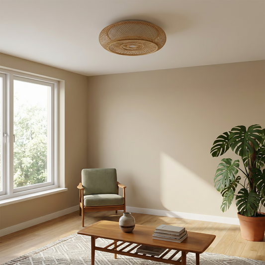 Plafonnier en bambou pour salon – Celantra