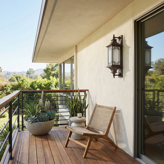 Applique murale extérieure en aluminium et verre – Candelor