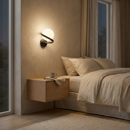 Decorative wall sconce smooth finish refined elegance – Astrélia