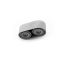 Minimalist gray concrete ceiling light – Varelios