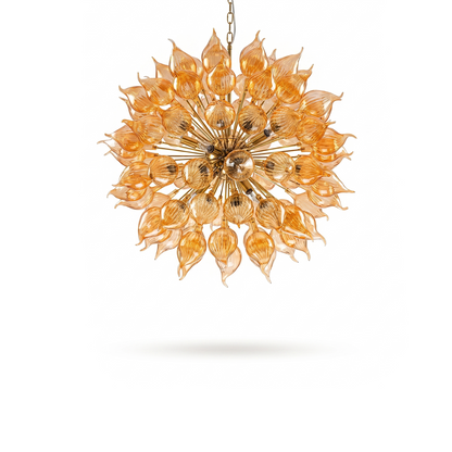Lustre en Verre Soufflé Orange Style Sputnik – Dandelionis
