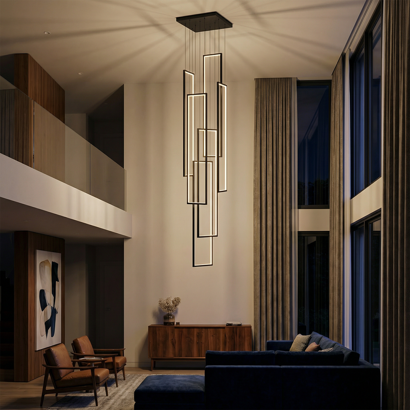 Suspension Élégante Finition Bicolore & Diffusion Douce – Brézia