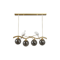 Lustre Bambou Métal LED Design Moderne – Malaria