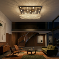 Plafonnier Haut de Gamme Style Luxueux avec Cristaux Suspendus – Futura