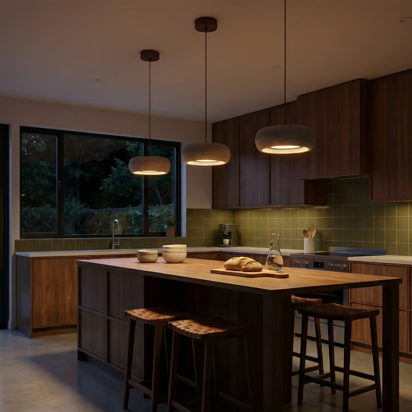 Suspension en travertin jaune pour salon et salle à manger – Armonelo