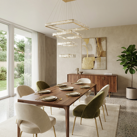 Lustre en cristal moderne pour salon – Cristarve