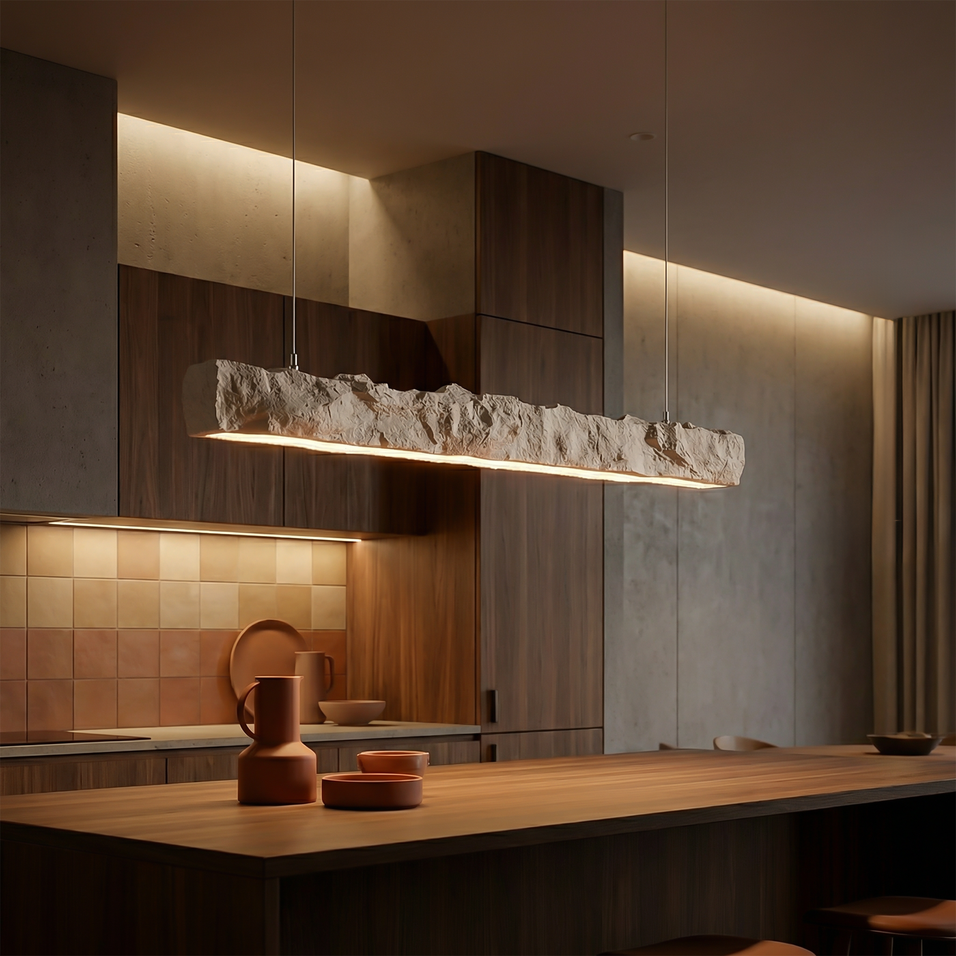 Suspension LED minimaliste nordique pour salle à manger – Aurobelle