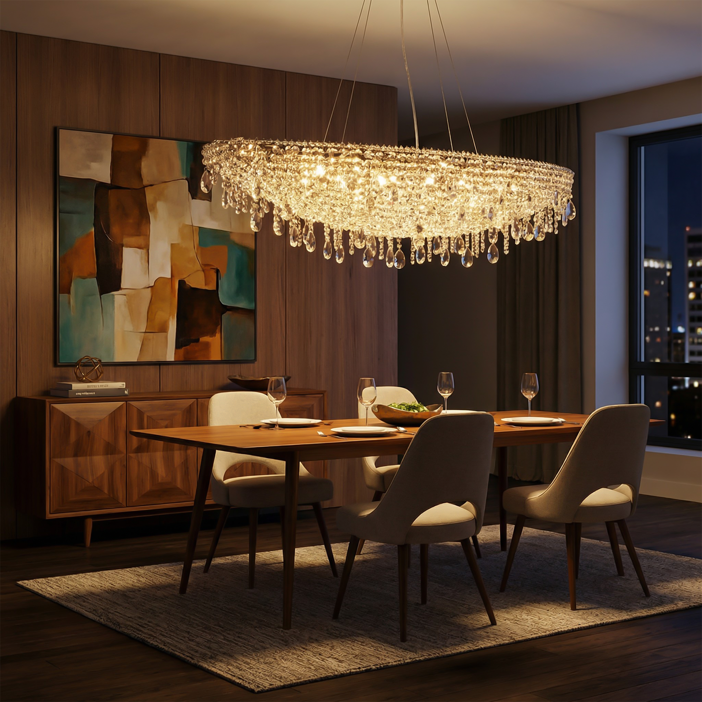 Suspension Crystarènei vue détail | Luxarmonie