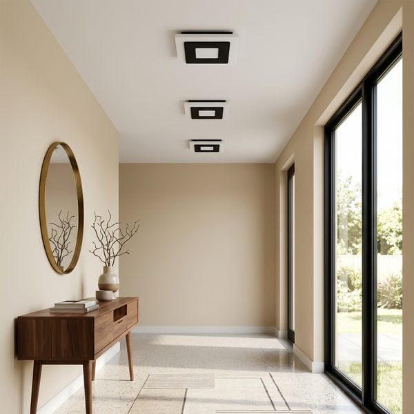 Plafonnier Intérieur Gradable et Peu Encombrant – Quadrat