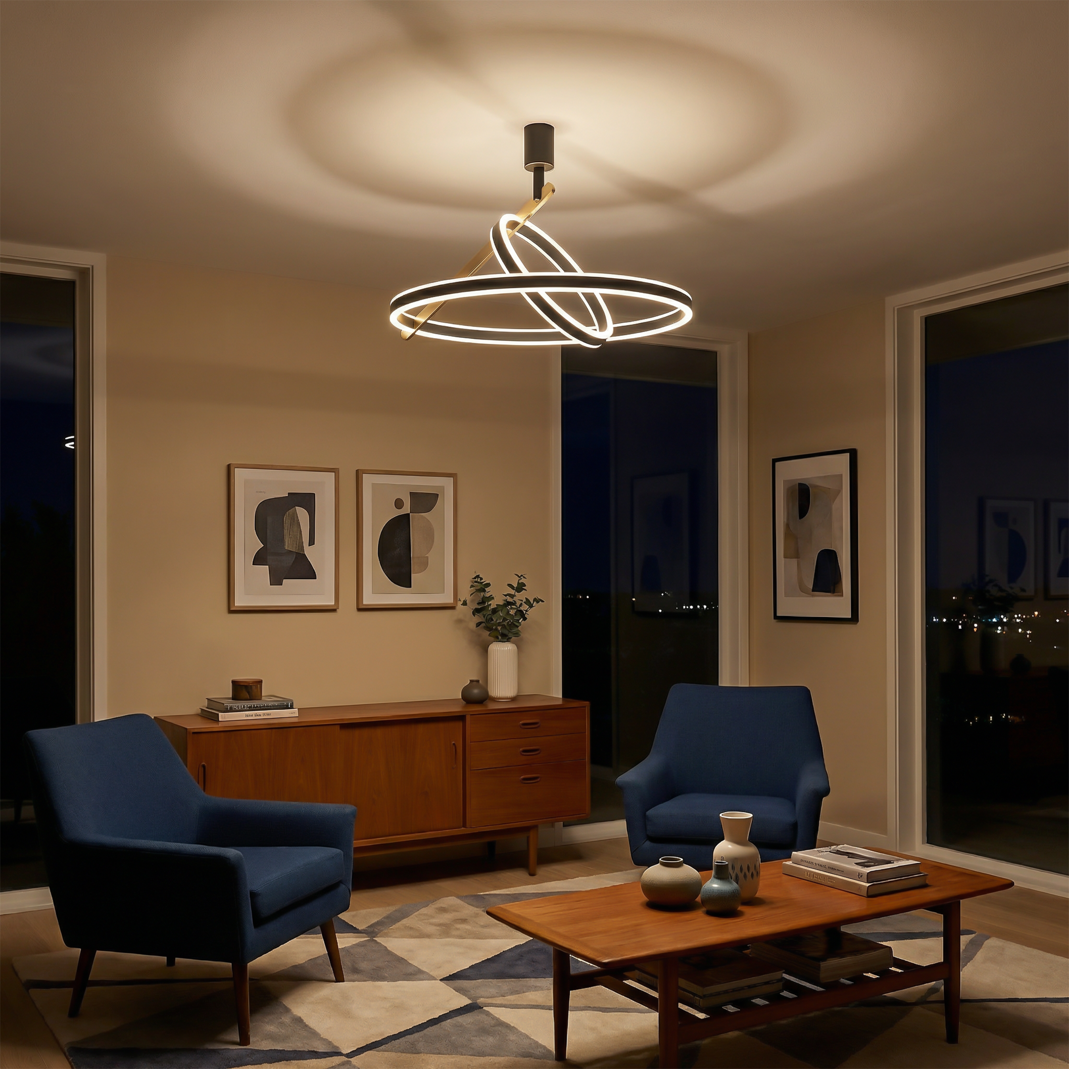 Plafonnier Circadia vue détail | Luxarmonie