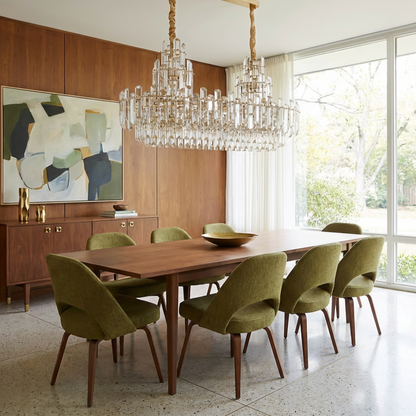 Lustre moderno em cristal para duplex – Estellione