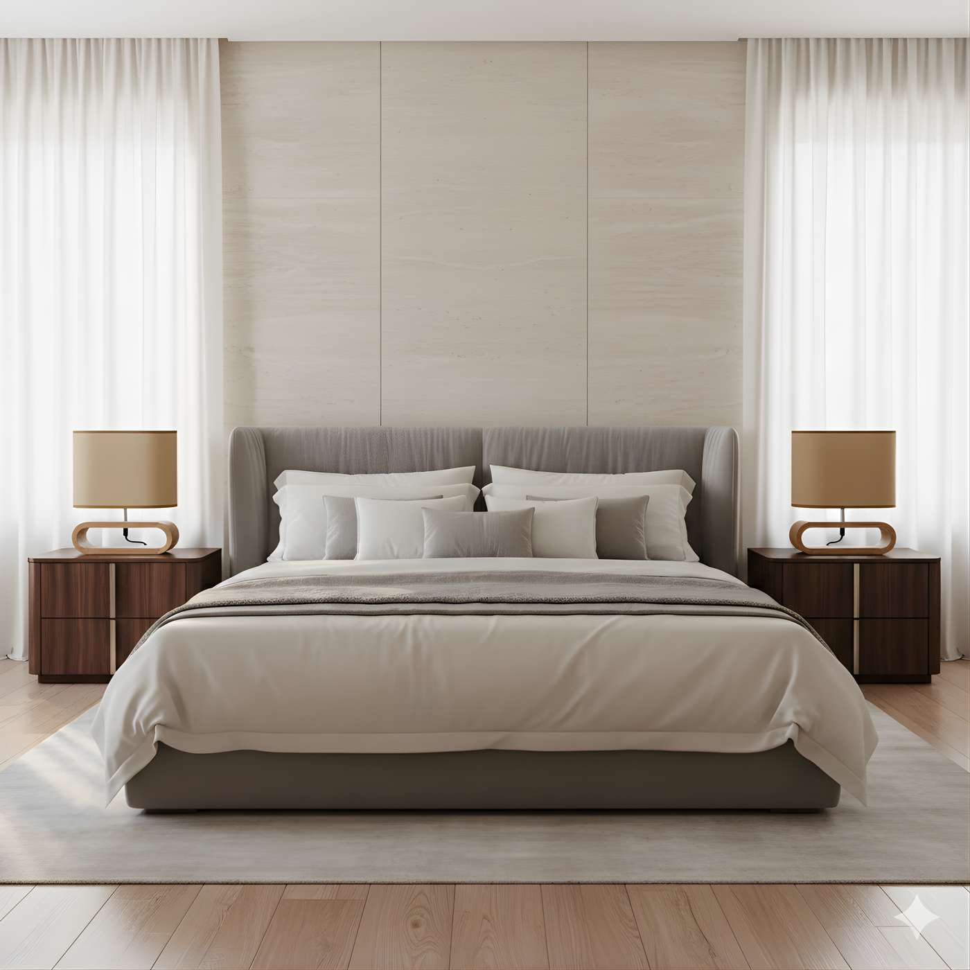 Lampe Bois Tissu Design Raffiné – Nuvina