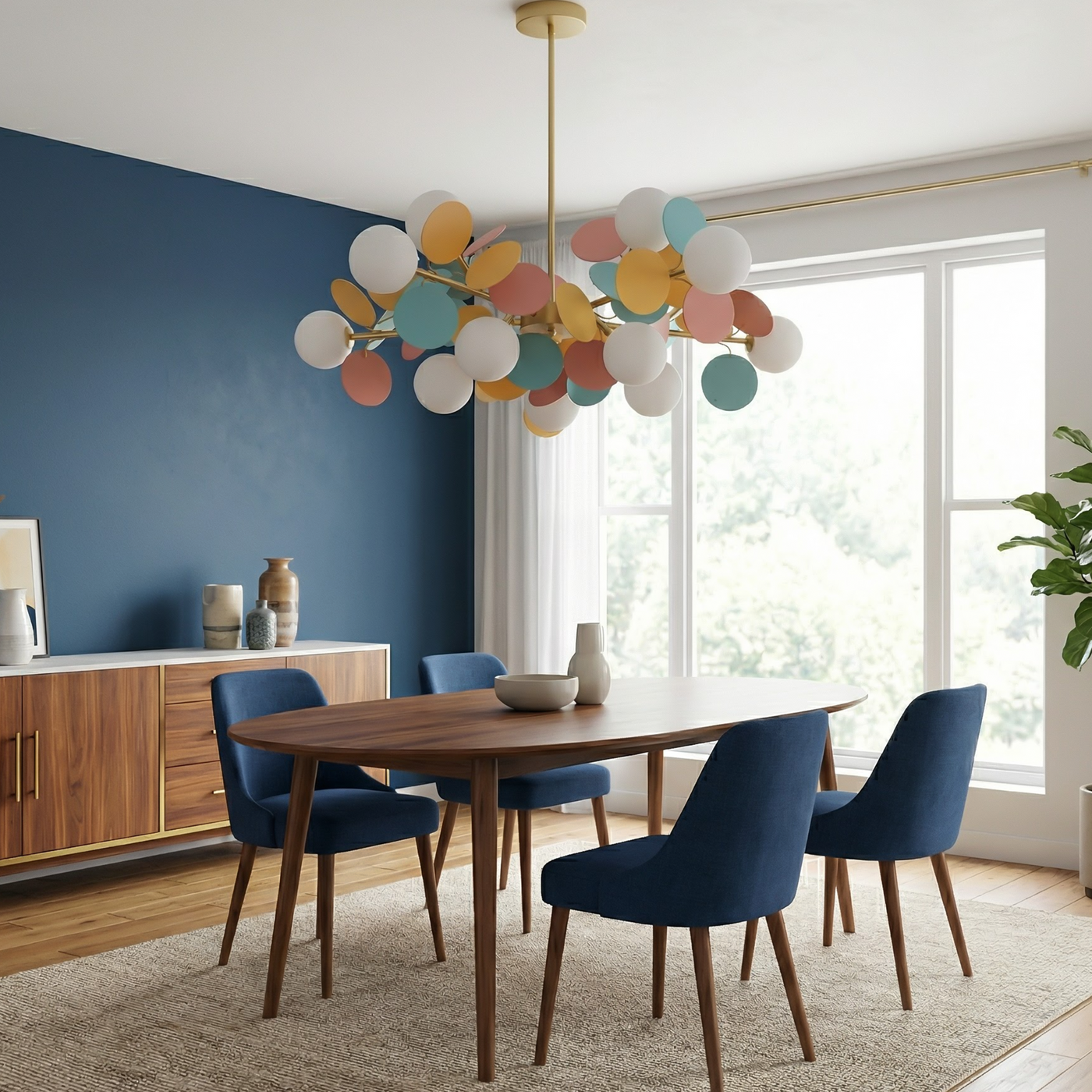 Suspension Artistique LED Ambiance Joyeuse – Auréna