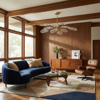 Suspension LED moderne en acrylique pour salon – Armoniquez