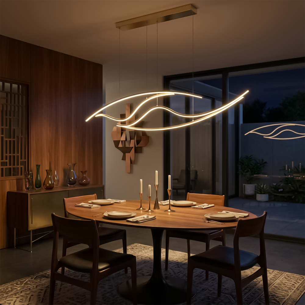 Lustre Ligne Pure pour Intérieur Harmonieux – Lysa