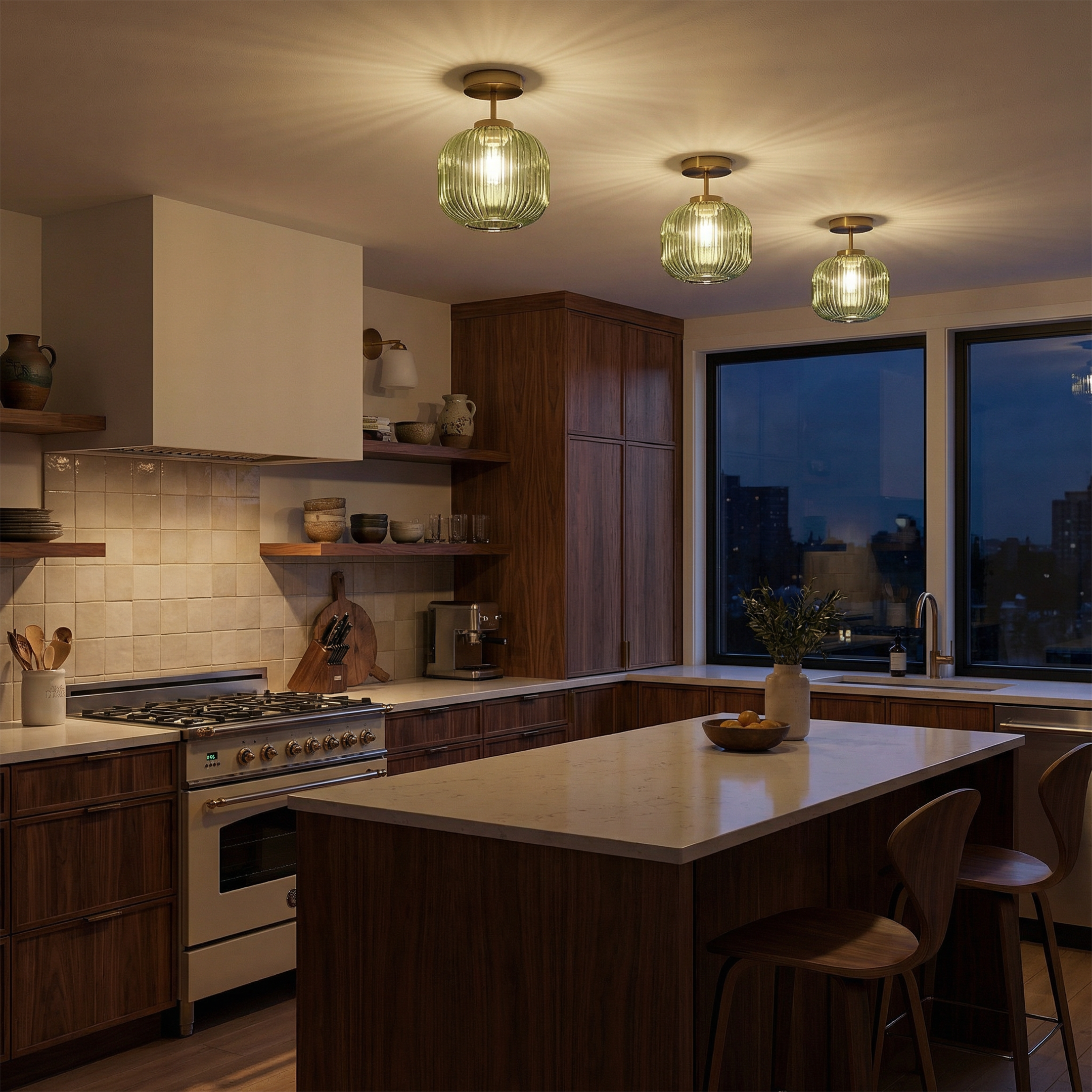 Plafonnier Crescianea vue détail | Luxarmonie