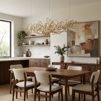 Suspension LED Style Épuré et Aérien pour Intérieur Contemporain – Sora