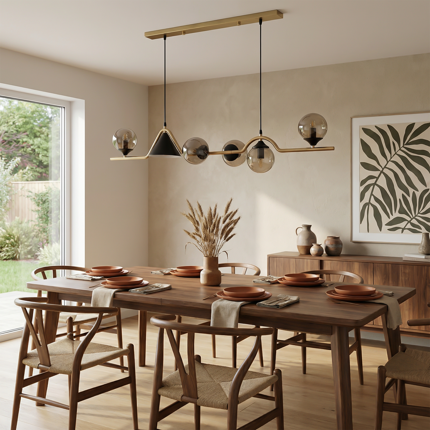 Plafonnier Verre Métal LED Moderne – Stalio