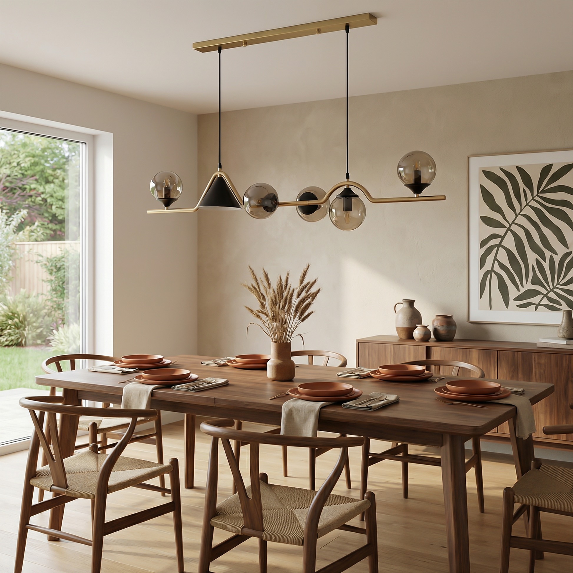 Plafonnier Verre Métal LED Moderne – Stalio