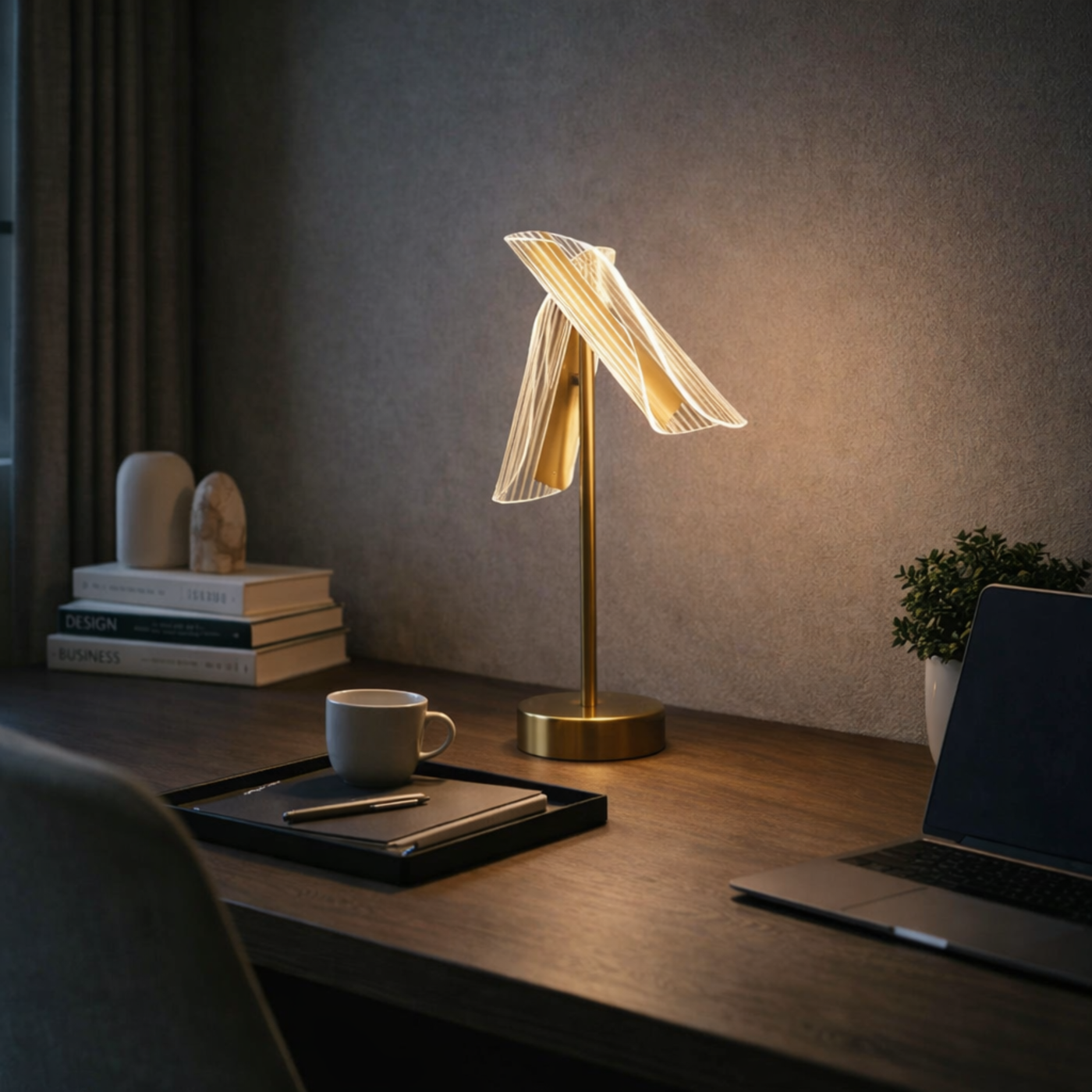 Lampe à Poser Élégante Matériaux Nobles – Éclora