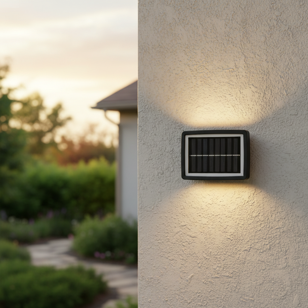 Applique murale solaire LED moderne pour jardin – Solastre